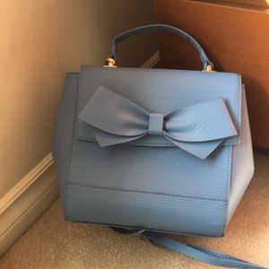Call It Spring Blue Bow Crossbody Bag